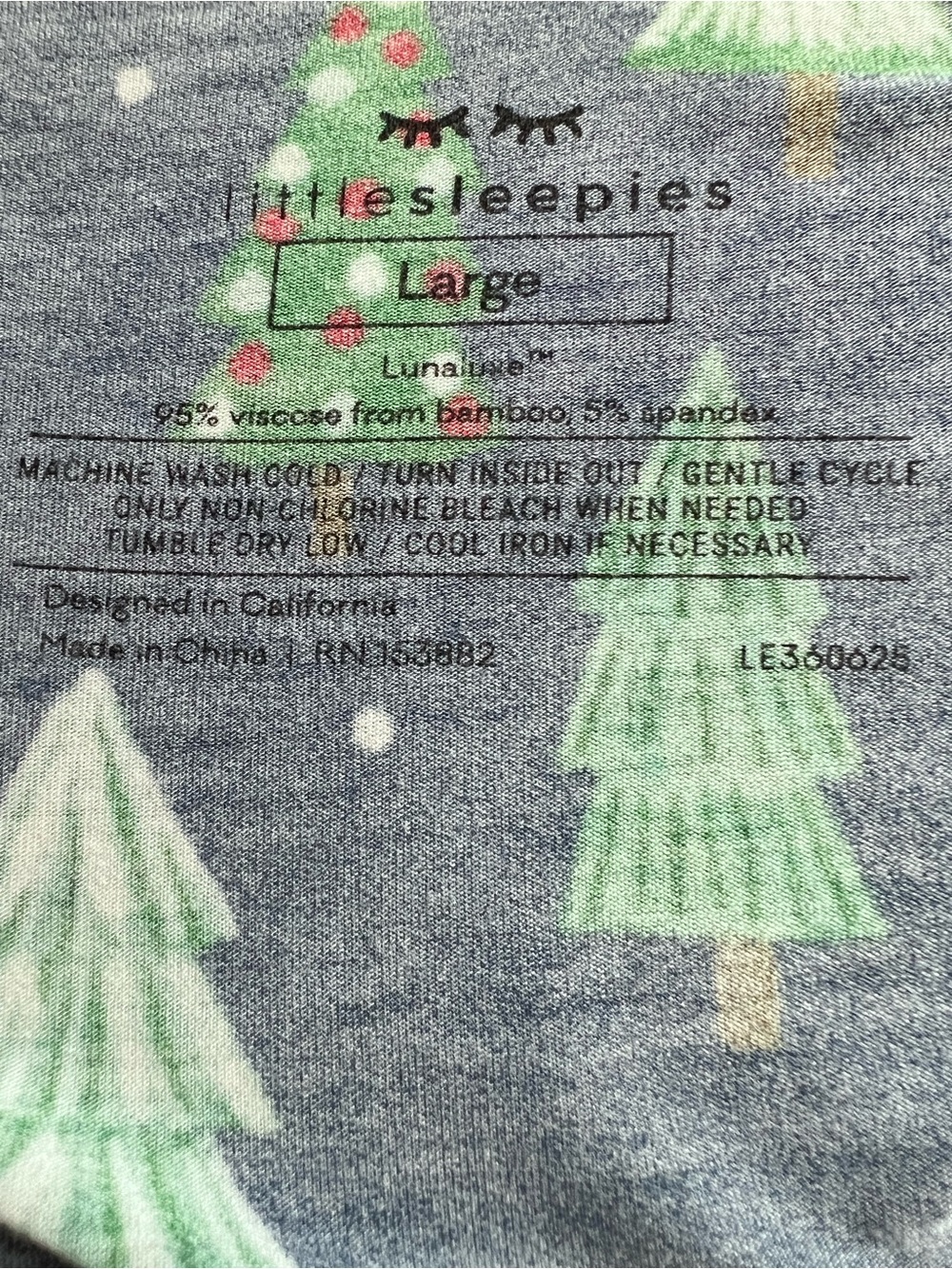 Little Sleepies Pajamas Set Womens Large Christmas Trees Pickup Truck Lunaluxe - Picture 10 of 10